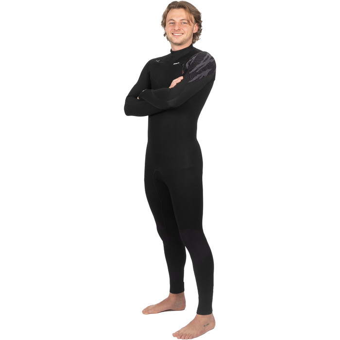 2025 Gul Mens Response Echo 3/2mm Chest Zip Wetsuit RE1327-C1 - Black / Contour Camo